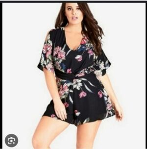 Nwot City chic floral romper 20